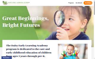 Daisy Early Learning Academy website