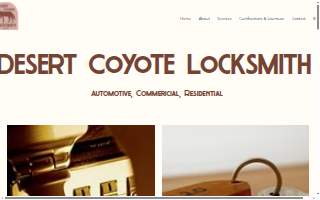Desert Coyote Locksmith website