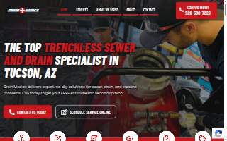 Drain Medics - Trenchless Sewer Relining website