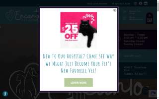 Encanto Pet Clinic website