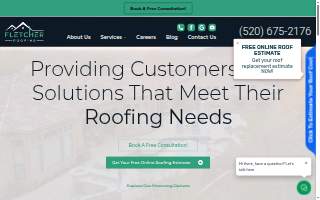 Fletcher Roofing website