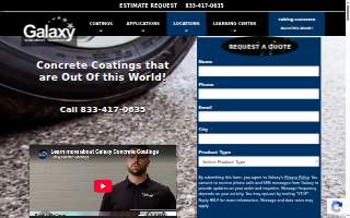 Galaxy Concrete Coatings of Tucson website