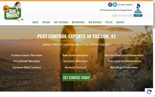 Got Bugs? Exterminating Pest, Termite, Bee, and Bed Bug Control website