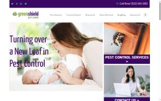 GreenShield Pest Control website