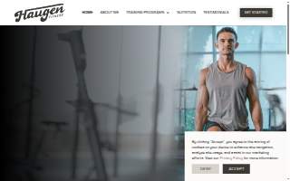 Haugen Fitness website
