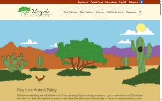 Mesquite Pediatrics website