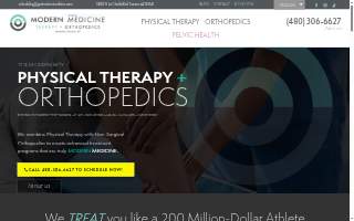 Modern Sports Medicine Physical Therapy and Orthopedics of Northwest Tucson website