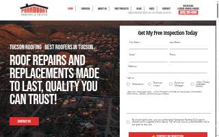 Paramount Roofing & Design website