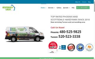 Response Crew Handyman of Tucson website