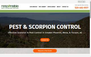 Responsible Pest & Scorpion Control website