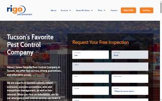 Rigo Pest Prevention website