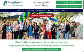 Senior Home Care of Tucson website
