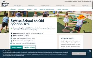 Skyrise School on Old Spanish Trail website