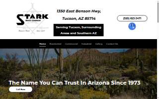 Stark Fence Co of Tucson website