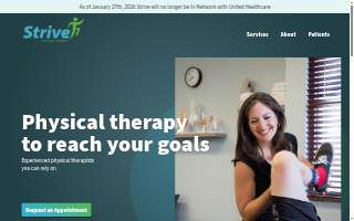 Strive Physical Therapy website