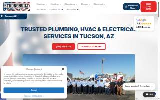 Strongbuilt Plumbing, Air, Solar & Electric website