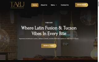 Tabu Restaurant Bar website