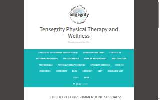 Tensegrity Physical Therapy and Wellness website