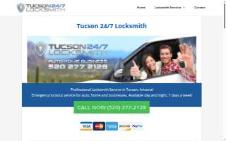 Tucson 24/7 Locksmith website