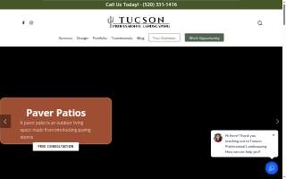 Tucson Professional Landscaping website