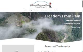 Ultimate Treatment Zone Phyiscal Therapy website