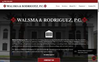 Walsma & Rodriguez, P.C. of Yuma website