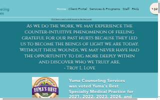 Yuma Counseling Services website