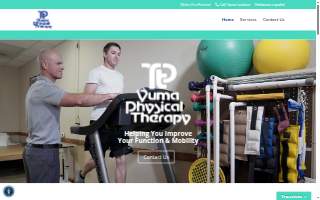 Yuma Physical Therapy website