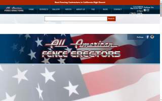 All American Fence Erectors of Adelanto website
