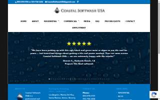 Coastal Softwash USA website