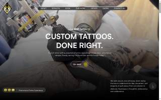 Dire Wolf Tattoo and Fine Art website