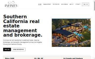 Infinity Real Estate Services website