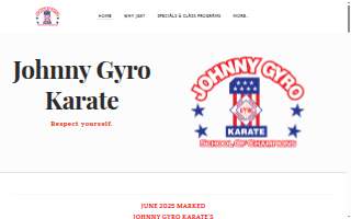 Johnny Gyro Karate website