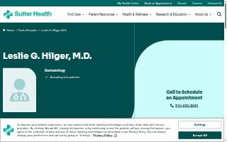 Hilger Leslie G MD website