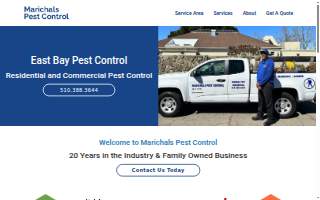 Marichals Pest Control of Alameda website