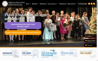 Golden Key Piano School website
