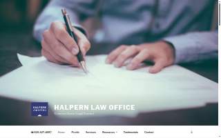 Halpern Law Office website