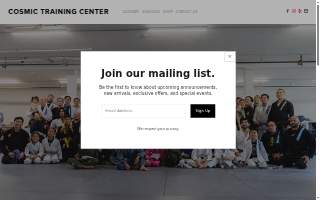 Cosmic Training Center Brazilian Jiu Jitsu website