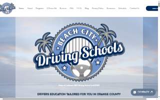 Beach City Driving Schools website