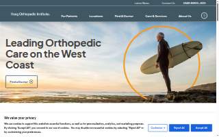 Hoag Orthopedic Institute Surgery Center - Aliso Viejo website