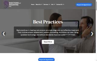 Doctors of Hearing Inc. website