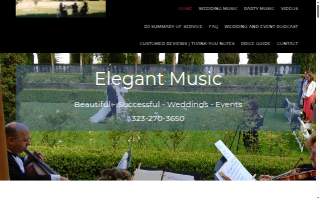 Elegant Music - Beautiful, Successful Weddings & Events website