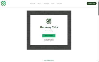 Harmony Villa website