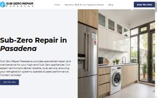 Sub Zero Repair Pasadena of Altadena website
