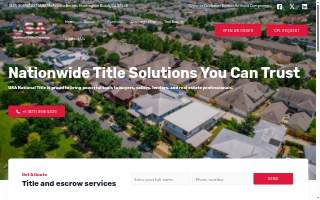 USA National Title Company, Inc. of Altadena website
