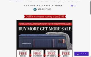 Canyon Mattress and More website