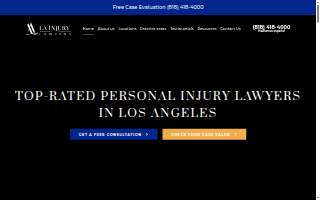 LA Injury Lawyers of American Canyon website