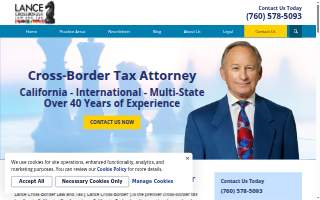 Lance Crossborder Law and Tax of American Canyon website