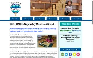 Napa Valley Montessori website