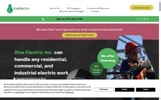 Vine Electric, Inc. website